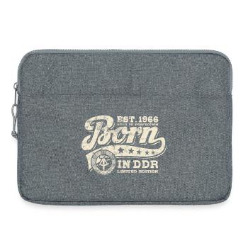 Born in GDR 1966 - Birthday - Ossi Gift - Laptop bag 15" - heather grey - Front