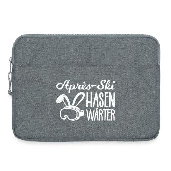 Apres Ski Lehrer APRES-SKI HASEN WÄRTER LUSTIG - Laptoptasche 15" - Grau meliert - Vorne
