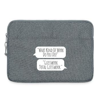 Total Guesswork - No idea at work - Laptop bag 15" - heather grey - Front