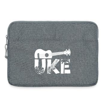 Hawaiian Ukulele Uke Uke - Laptop bag 15" - heather grey - Front