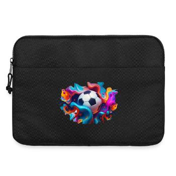 Colorful Soccer | Soccer Players - Laptop bag 15" - black - Front