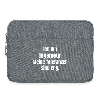 Ich bin Ingenieur: Toleranzen eng - Laptoptasche 15" - Grau meliert - Vorne