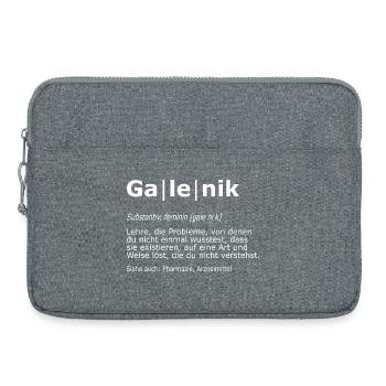Galenik Pharmakant Apotheke Pharmazie Definition - Laptoptasche 15" - Grau meliert - Vorne