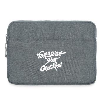 Free spirit instead of spirit free - Laptop bag 15" - heather grey - Front