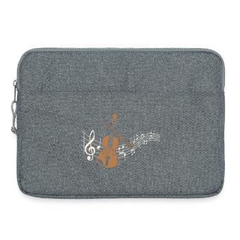 Violon partitions Violon Violon Musicien Musique classique - Sacoche pour ordinateur portable 15 pouces - gris chiné - Devant