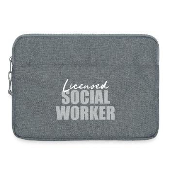 Licensed Social Worker Professional Mental Health  - Laptop bag 15" - heather grey - Front