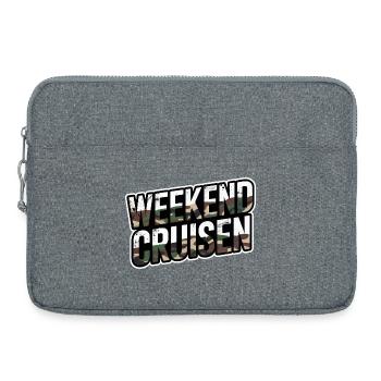 Weekend Cruising Saying Camouflage Tuning - Laptop bag 15" - heather grey - Front