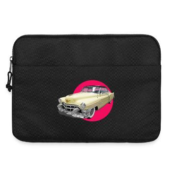 youngtimer car love cadi chevy retro car oldtime - Laptop bag 15" - black - Front