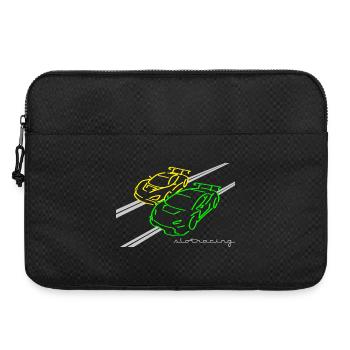Slotracing 2 cars yellow green - Laptoptasche 15" - Schwarz - Vorne