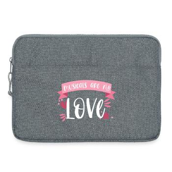 Actrice de théâtre musical Cadeau de chant - Sacoche pour ordinateur portable 15 pouces - gris chiné - Devant