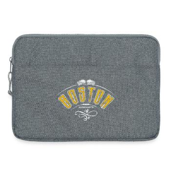 Boston Grunge-Effekt - Laptoptasche 15" - Grau meliert - Vorne