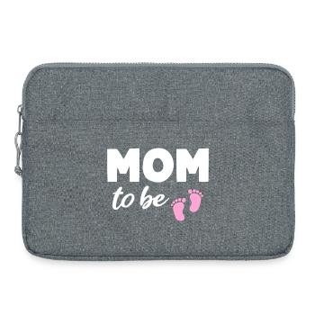 Maman en sera Fille Maman Grossesse Maman - Sacoche pour ordinateur portable 15 pouces - gris chiné - Devant