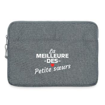 La meilleure des Petite Sœurs  - Sacoche pour ordinateur portable 15 pouces - gris chiné - Devant
