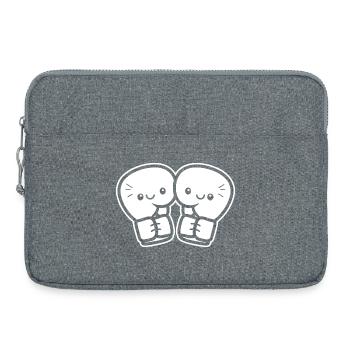 Funny Boxing Gloves - Laptop bag 15" - heather grey - Front