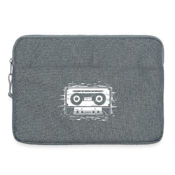 Cassette audio - Sacoche pour ordinateur portable 15 pouces - gris chiné - Devant