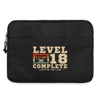 Stufe 18 – Komplettes Geburtstagsgeschenk für 18 Jahre - Laptoptasche 15" - Schwarz - Vorne