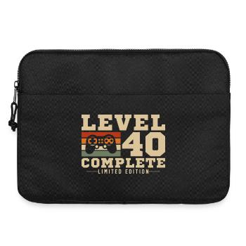 40 Anniversary Level 40 Complete 40 Years Retro - Laptop bag 15" - black - Front