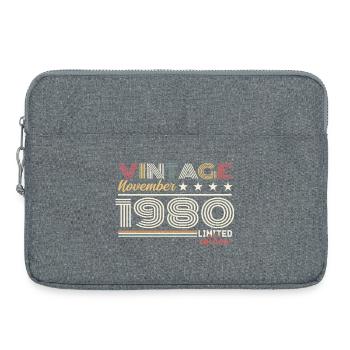 Novembre 1980 - Sacoche pour ordinateur portable 15 pouces - gris chiné - Devant