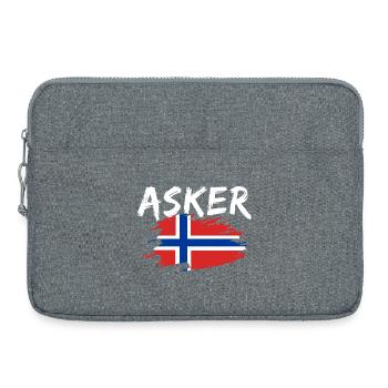 Asker, Norvège - Sacoche pour ordinateur portable 15 pouces - gris chiné - Devant