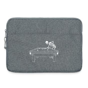 Skeleton Plays Snooker - Laptop bag 15" - heather grey - Front