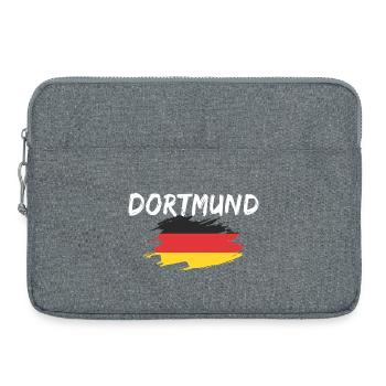 Dortmund Allemagne Drapeau - Sacoche pour ordinateur portable 15 pouces - gris chiné - Devant