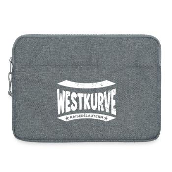 Stade de Kaiserslautern, sac, chaussettes, tasse - Sacoche pour ordinateur portable 15 pouces - gris chiné - Devant