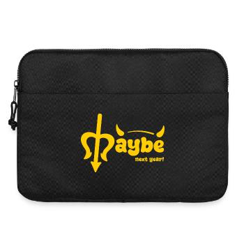  Vielleicht nächstes jahr - Laptoptasche 15" - Schwarz - Vorne