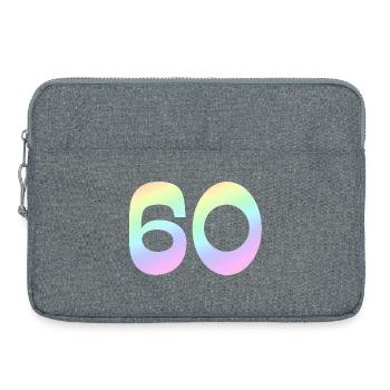 60, Gradient, Pastel - Laptop bag 15" - heather grey - Front