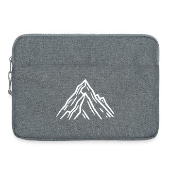 Rochers symboliques des montagnes - Sacoche pour ordinateur portable 15 pouces - gris chiné - Devant
