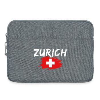 Zurich, Suisse - Sacoche pour ordinateur portable 15 pouces - gris chiné - Devant