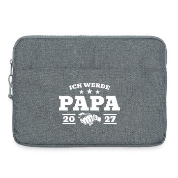 Je vais devenir papa pour l’annonce de grossesse en 2027 - Sacoche pour ordinateur portable 15 pouces - gris chiné - Devant