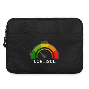 Funny Low cortisol Hilarious Stress Free Cortisol - Sacoche pour ordinateur portable 15 pouces - noir - Devant