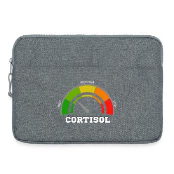 Funny Low cortisol Hilarious Stress Free Cortisol - Sacoche pour ordinateur portable 15 pouces - gris chiné - Devant