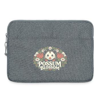 Possum Blossom - Laptop bag 15" - heather grey - Front
