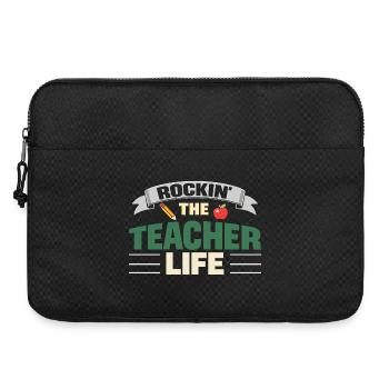 Rockin The Teacher Life Lehrer Spruch - Laptoptasche 15" - Schwarz - Vorne