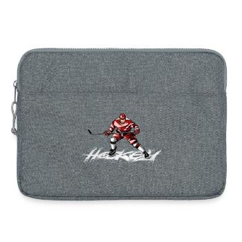 hockey - Sacoche pour ordinateur portable 15 pouces - gris chiné - Devant