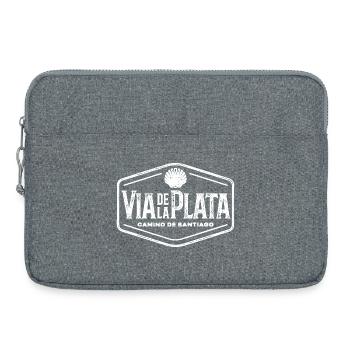 Via de la Plata Pilger-Stempel | Jakobsweg - Laptoptasche 15" - Grau meliert - Vorne