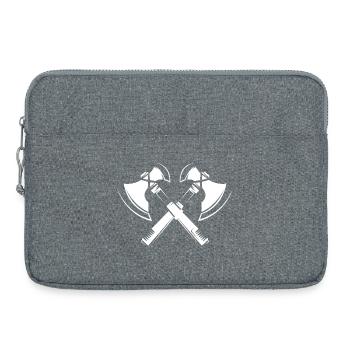 Viking Illustration axt wikinger symbol Grafik - Laptoptasche 15" - Grau meliert - Vorne