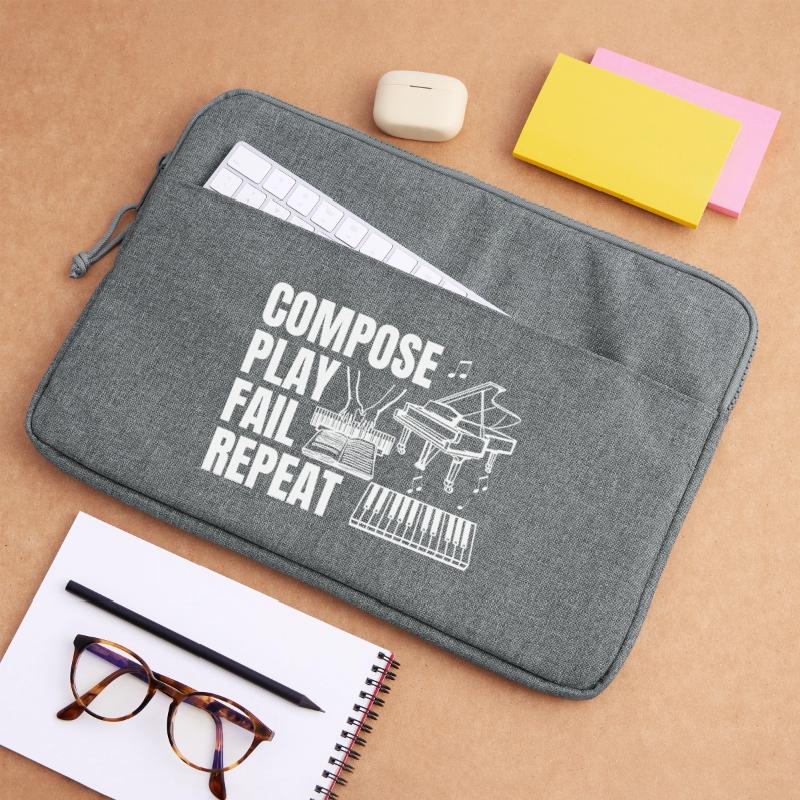 Composing Play Fail Repeat Laptop bag 15"