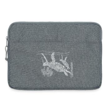 Tortue aquatique - Sacoche pour ordinateur portable 15 pouces - gris chiné - Devant