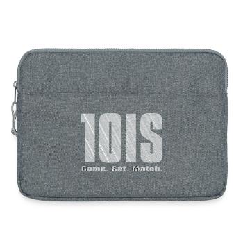 Jeu de tennis set match blanc - Sacoche pour ordinateur portable 15 pouces - gris chiné - Devant
