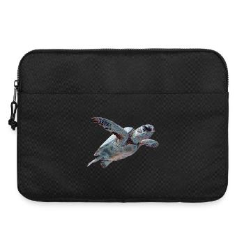 Geometrische Schildkröte Muster - Laptoptasche 15" - Schwarz - Vorne