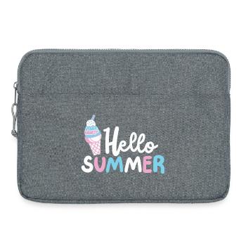 Eiscreme Eisliebhaber - Laptoptasche 15" - Grau meliert - Vorne
