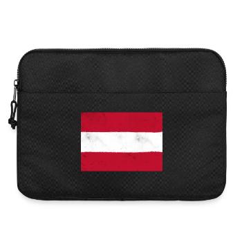 Le drapeau de l’Autriche – un symbole national classique - Sacoche pour ordinateur portable 15 pouces - noir - Devant