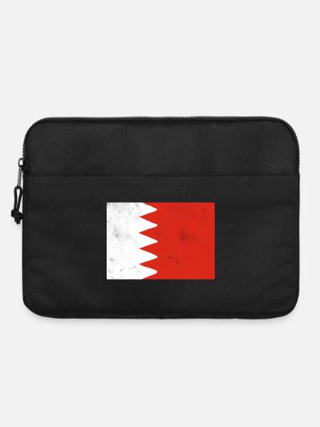 Flagge von Bahrain - Laptoptasche 15" - Schwarz