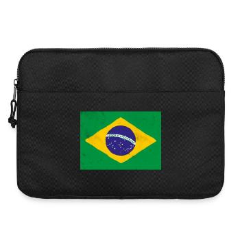Drapeau du Brésil - Sacoche pour ordinateur portable 15 pouces - noir - Devant