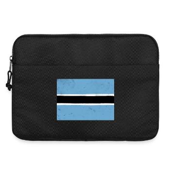 Flag of Botswana - Laptop bag 15" - black - Front
