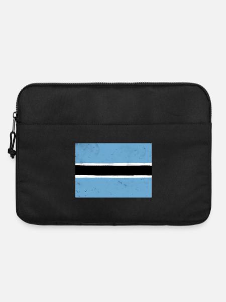 Flagge von Botswana - Laptoptasche 15" - Schwarz