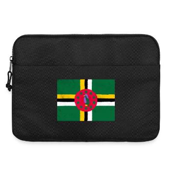 Drapeau de la Dominique – Île Verte - Sacoche pour ordinateur portable 15 pouces - noir - Devant