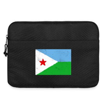 Le drapeau de Djibouti, un symbole de l’Afrique de l’Est - Sacoche pour ordinateur portable 15 pouces - noir - Devant